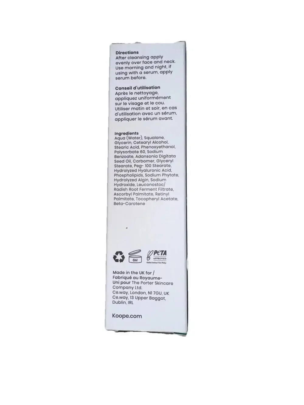 Koope Middleweight Moisturizer 1.69Fl Oz Ea Cream Long Lasting New & Sealed